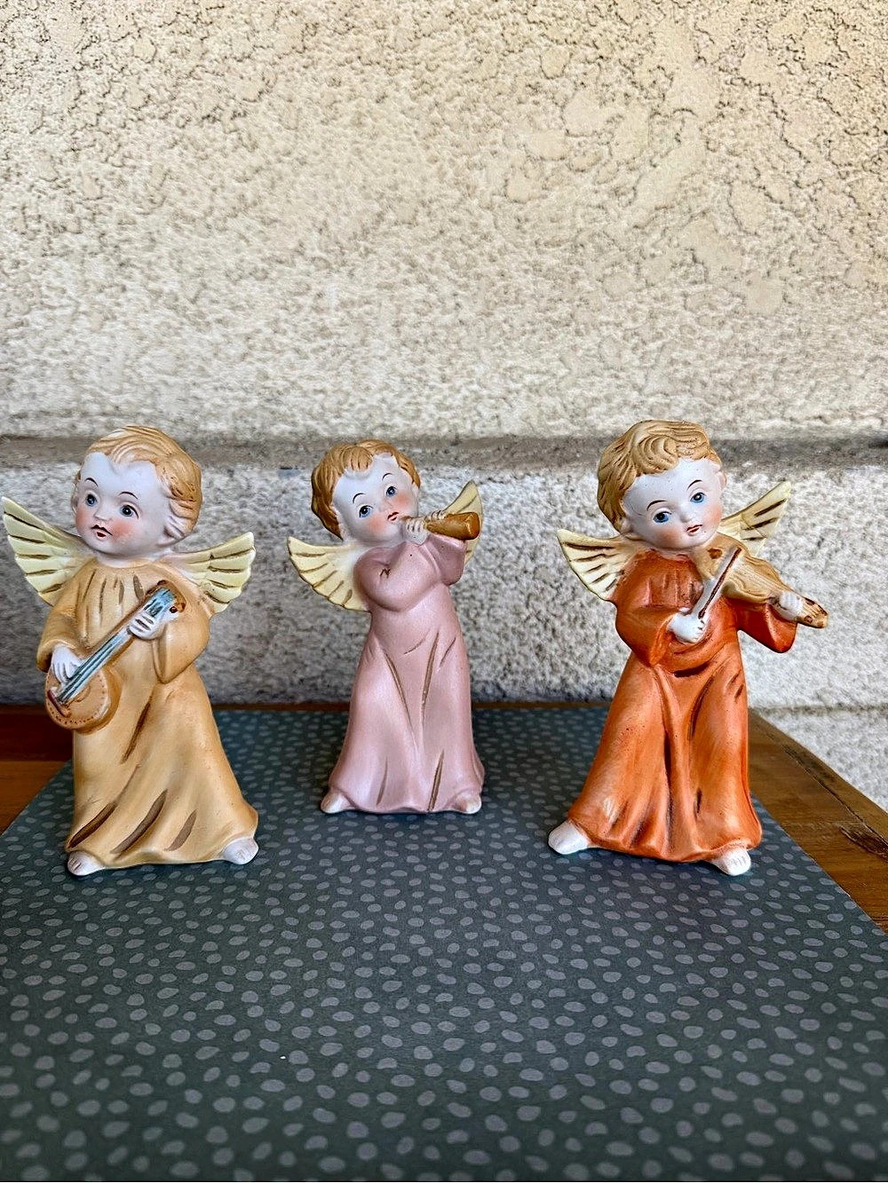 Homco Angel Figurine Set of 3 Decor